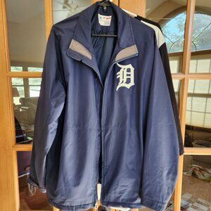 Detroit Tigers MLB Men's Full Zip Windbreaker Size Large
